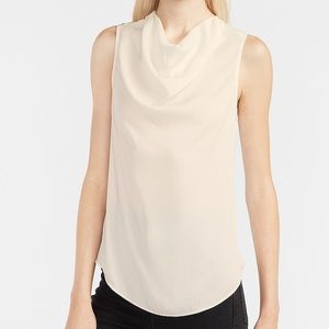 NWT Express Cowl Neck Tank in Ivory